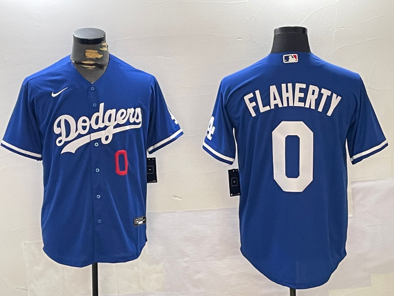 Men's Los Angeles Dodgers Jack Flaherty #0 Royal Jersey